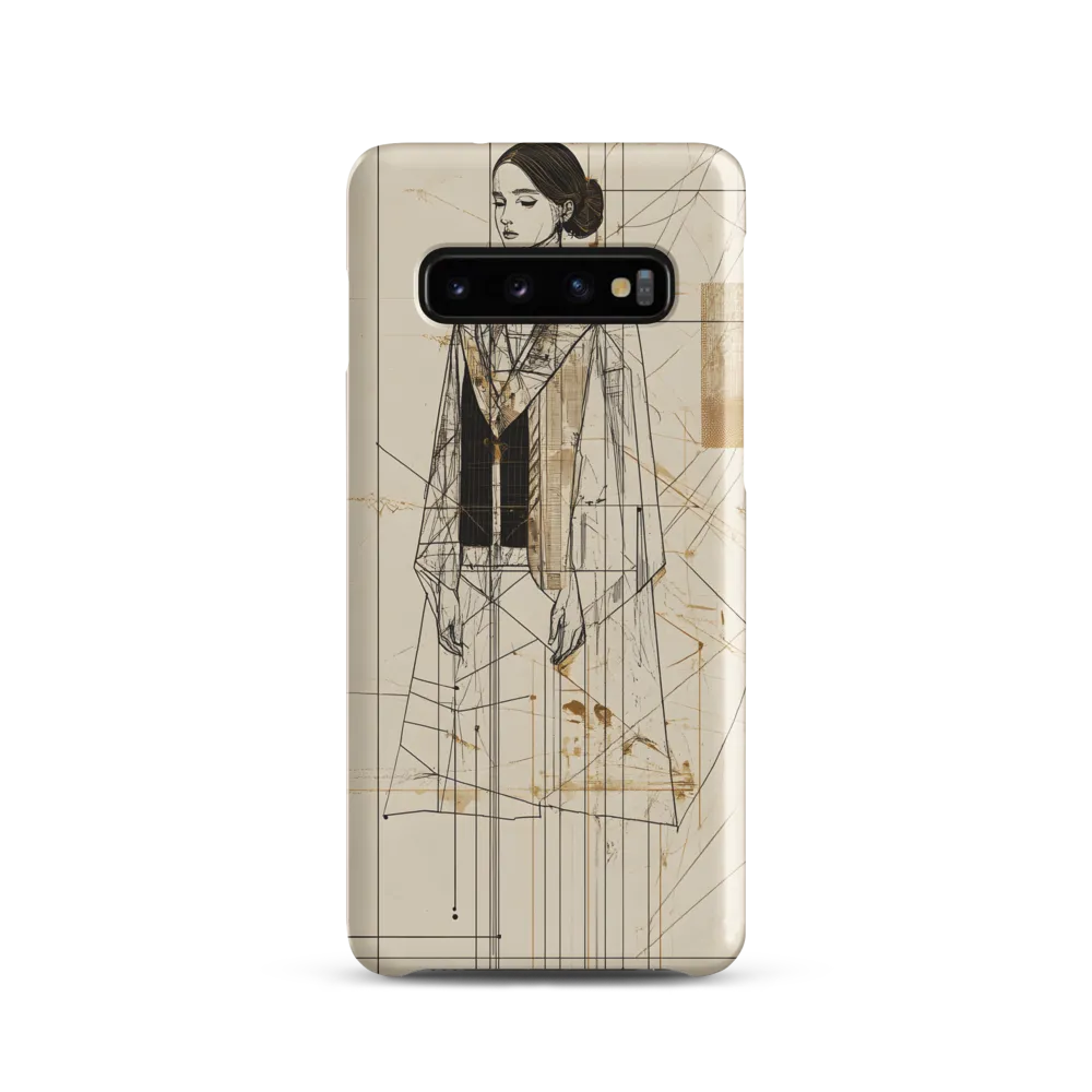 Elegance in Lines | Phone Case |  S10 | Snap Case | Matte