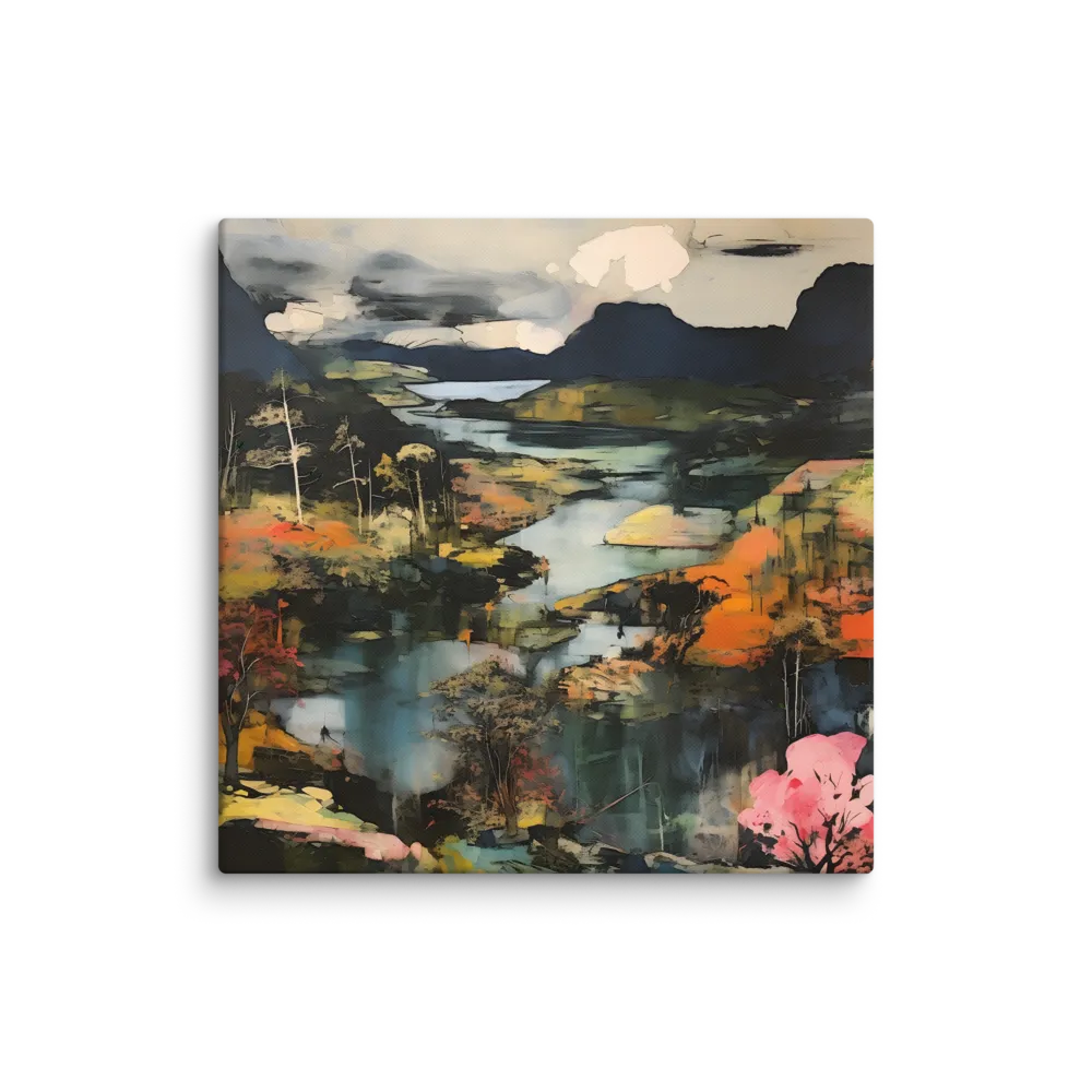 Harmony of Nature: An Abstract Journey | Canvas | 28″×28″