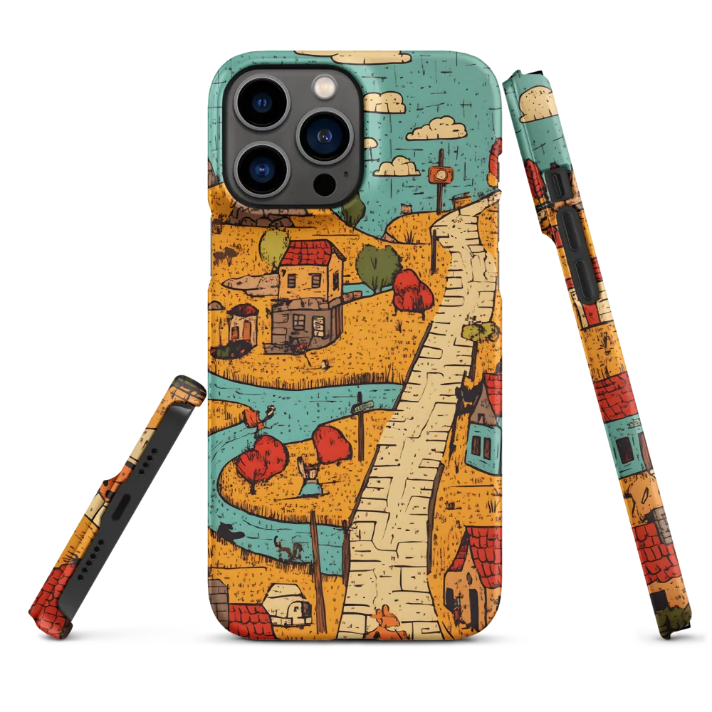 Whimsical Village Landscape