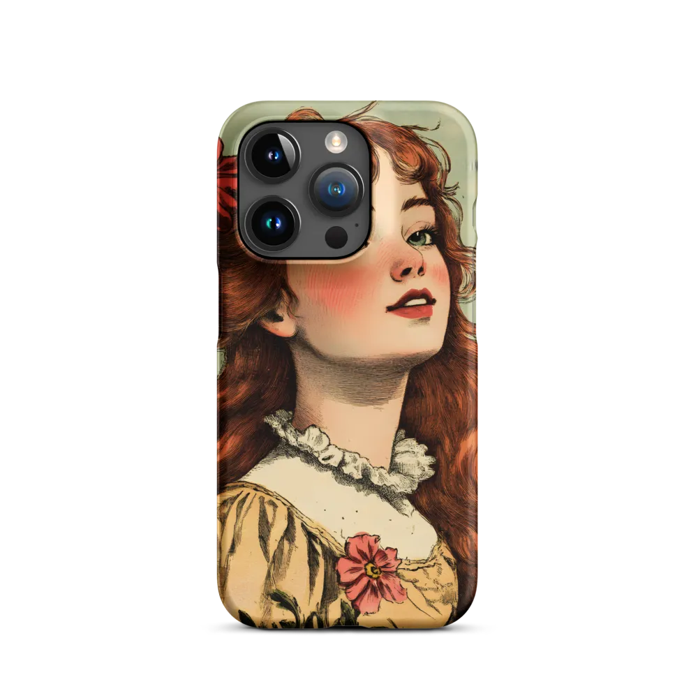 Whimsical Portrait of a Flower-Adorned Girl