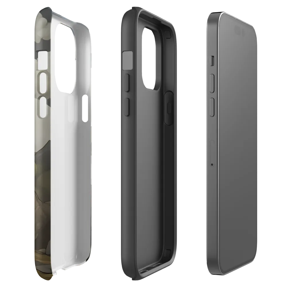 Whimsical Stone Figure in a Rocky Landscape | Phone Case |  14 Pro Max | Tough Case | Matte