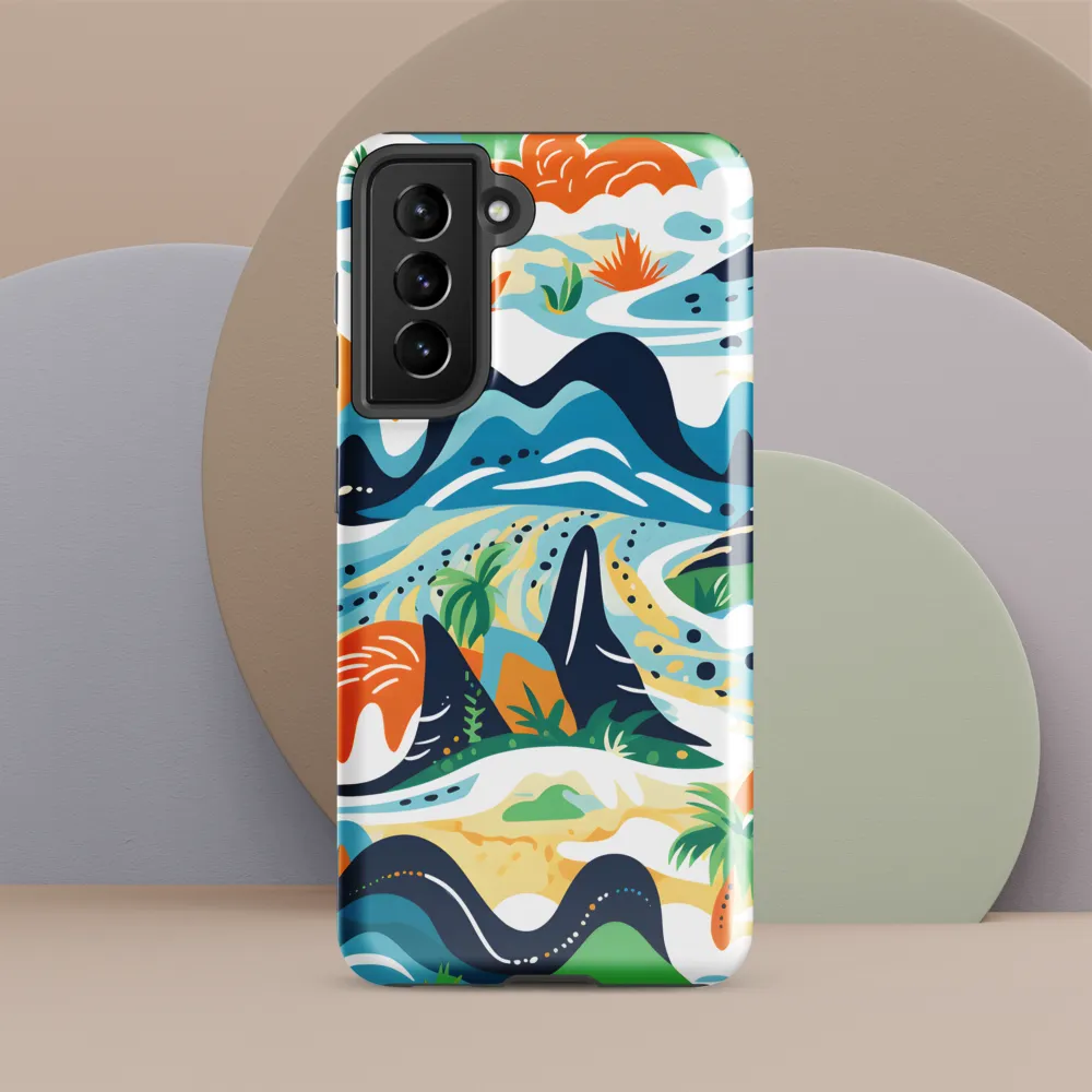 Abstract Tropical Landscape