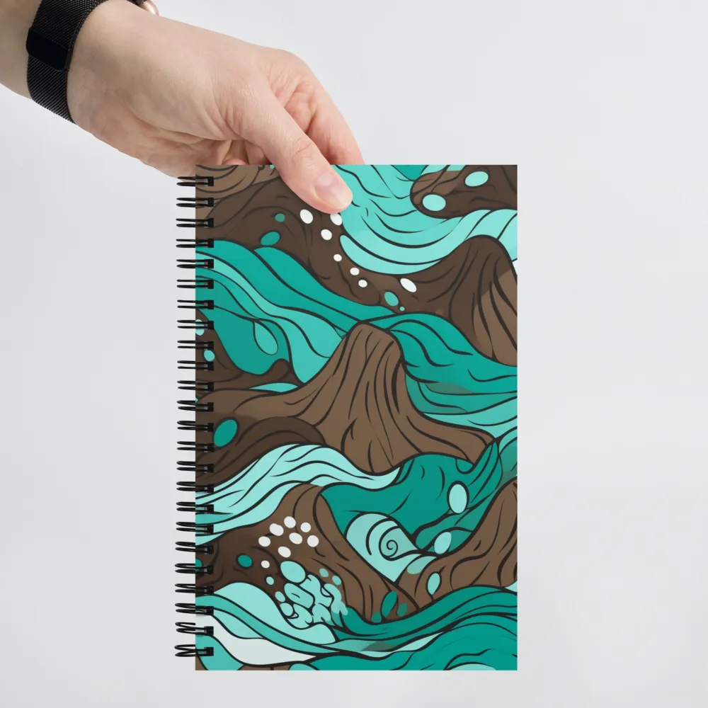 Flowing Horizons | Spiral Notebook