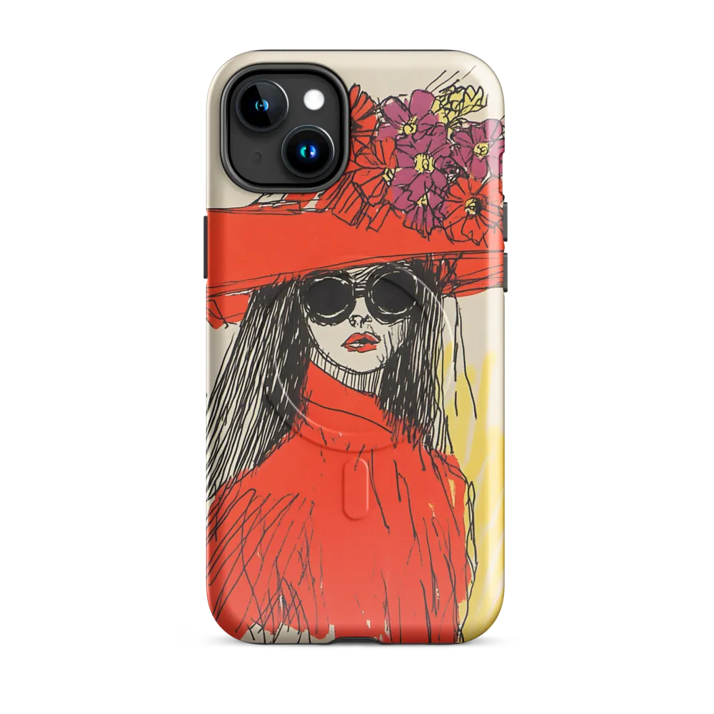 Floral Elegance: A Bold Fashion Statement | Phone Case |  15 Plus | MagSafe® Tough Case | Glossy
