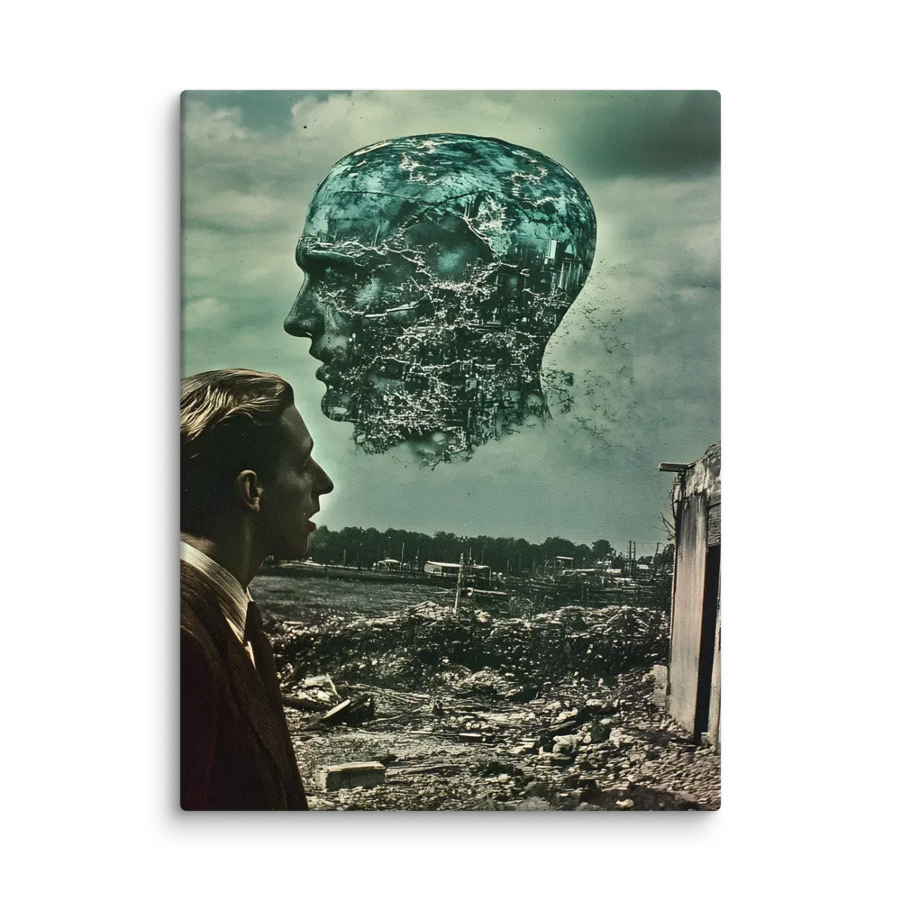 Ethereal Reflections: Identity in a Fragmented World | Canvas | 12″×16″