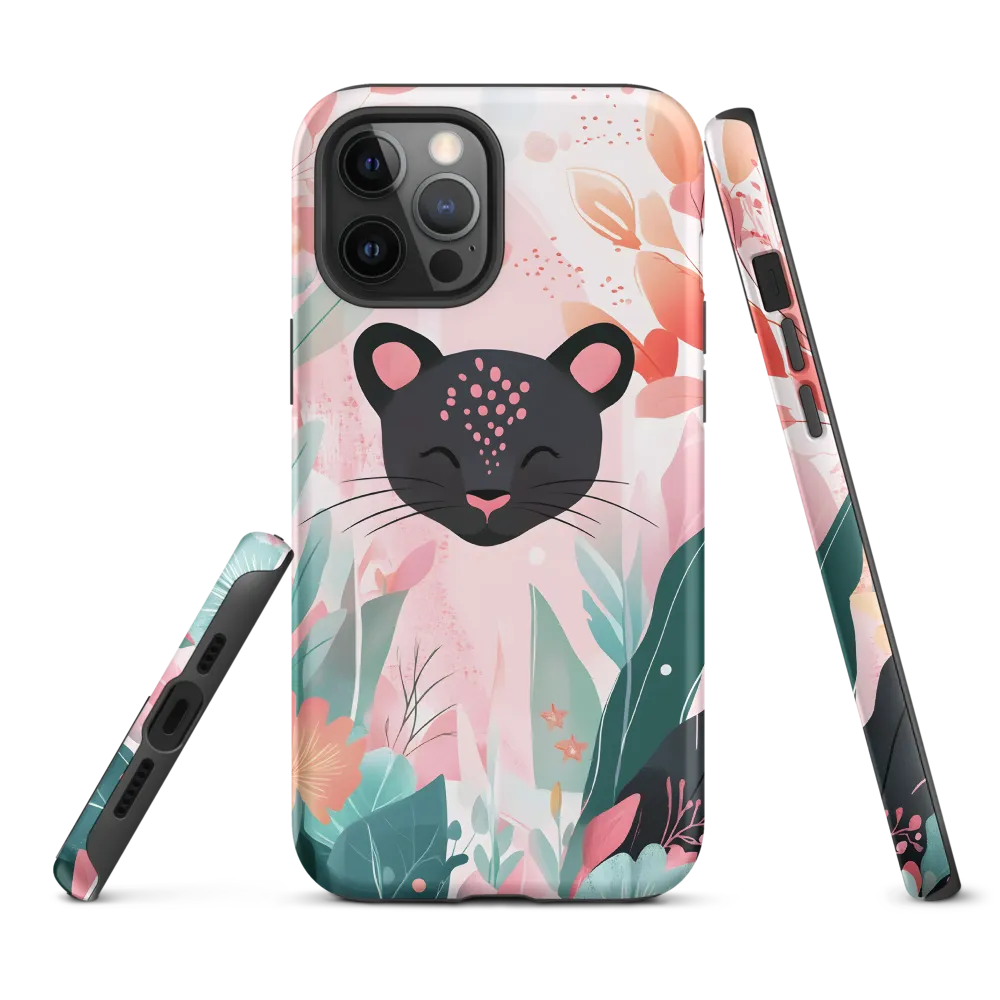 Whimsical Panther in Bloom