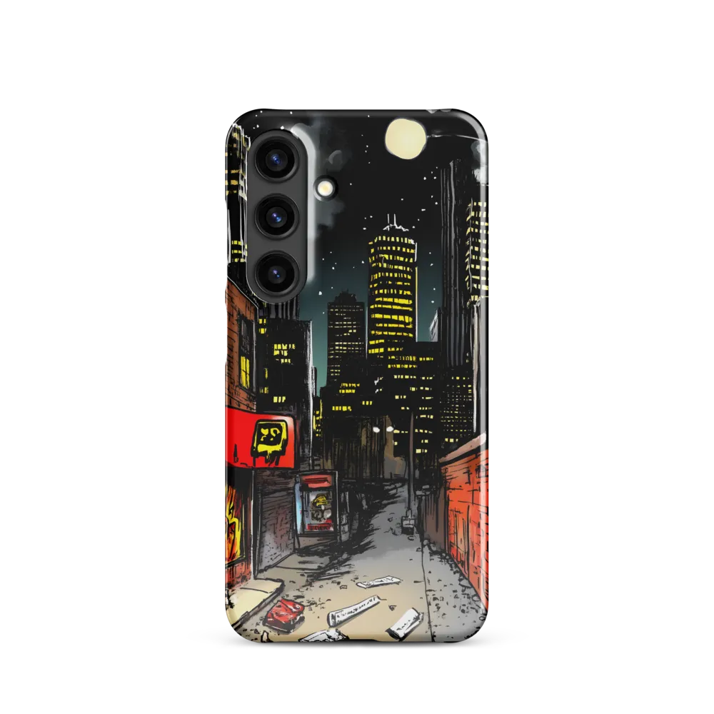 Nocturnal Cityscape: The Hidden Alley | Phone Case |  S24 | Snap Case | Glossy