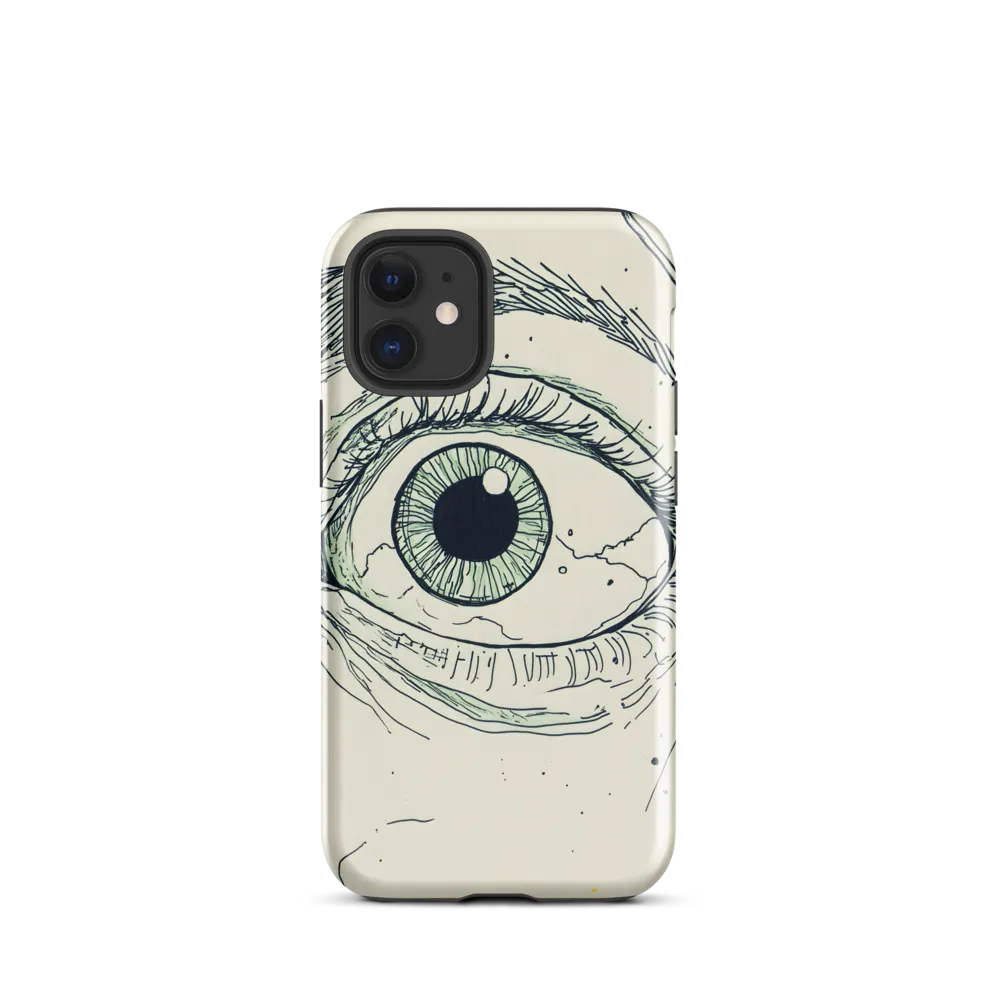 Observant Gaze | Phone Case |  12 mini | Tough Case | Glossy