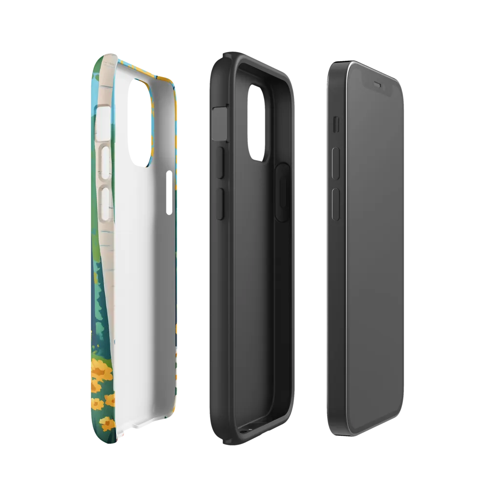 The Winding Path of Nature | Phone Case |  12 mini | Tough Case | Matte