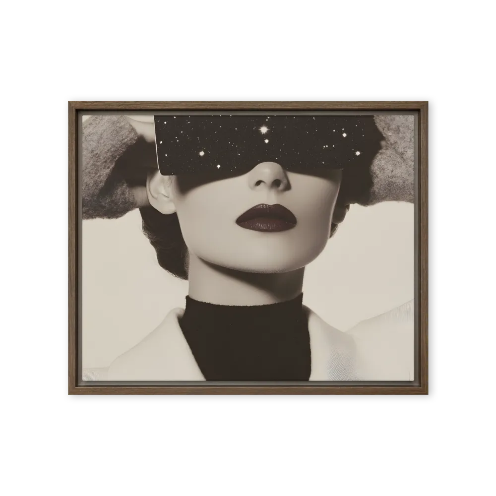 Celestial Elegance | Canvas with Brown Frame | 16″×20″