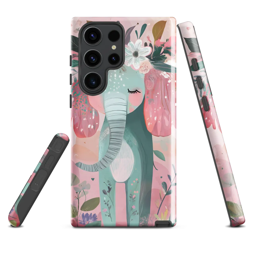 Whimsical Elephant in Bloom