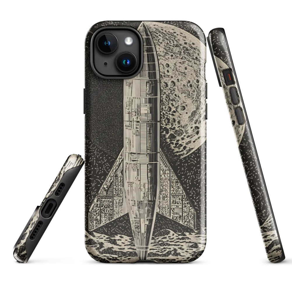 Journey to the Moon | Phone Case |  15 Plus | Tough Case | Glossy