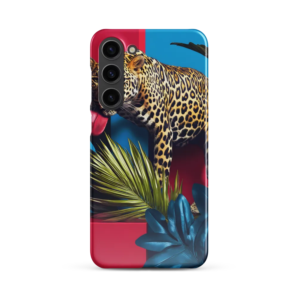 Playful Leopard in Vibrant Paradise