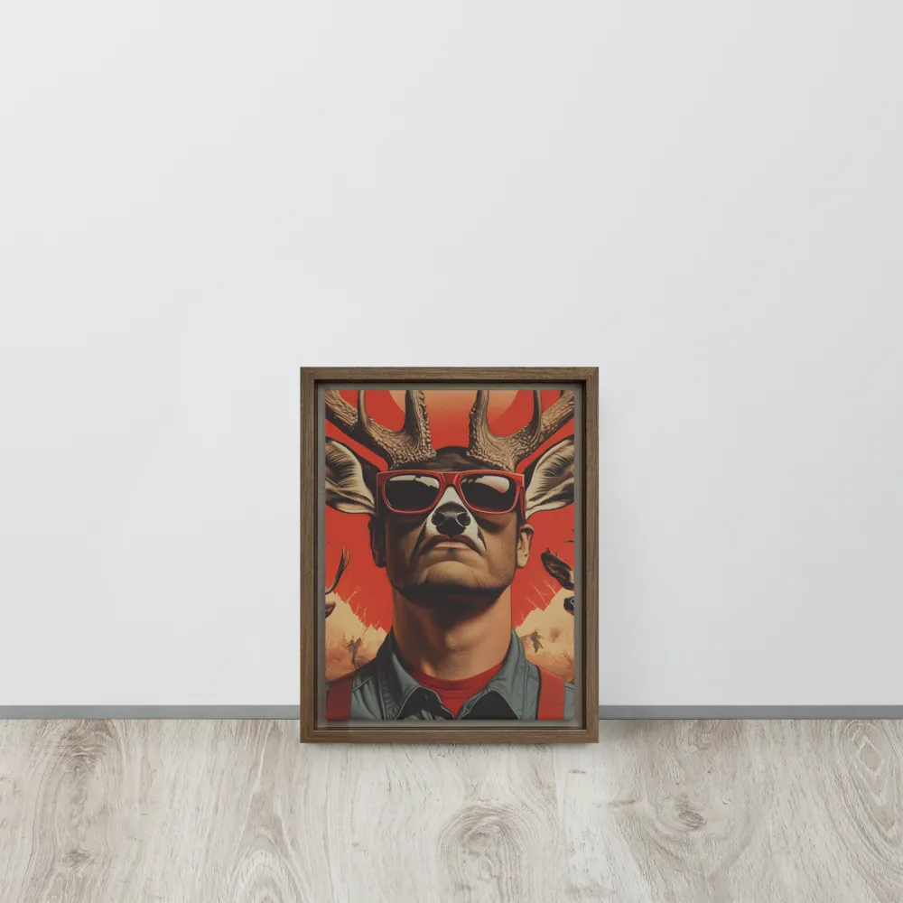 The Hunter's Spirit | Canvas with Brown Frame | 9″×12″
