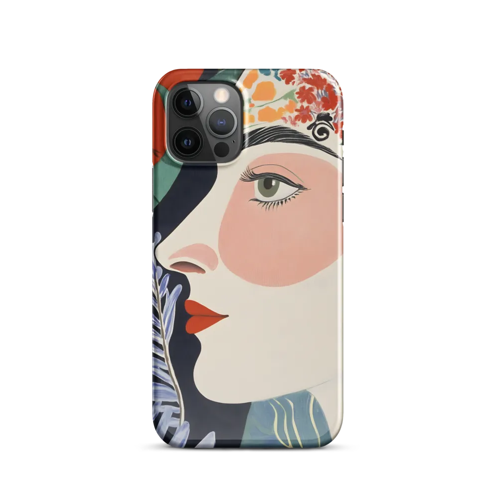 Floral Serenade: A Modern Portrait
