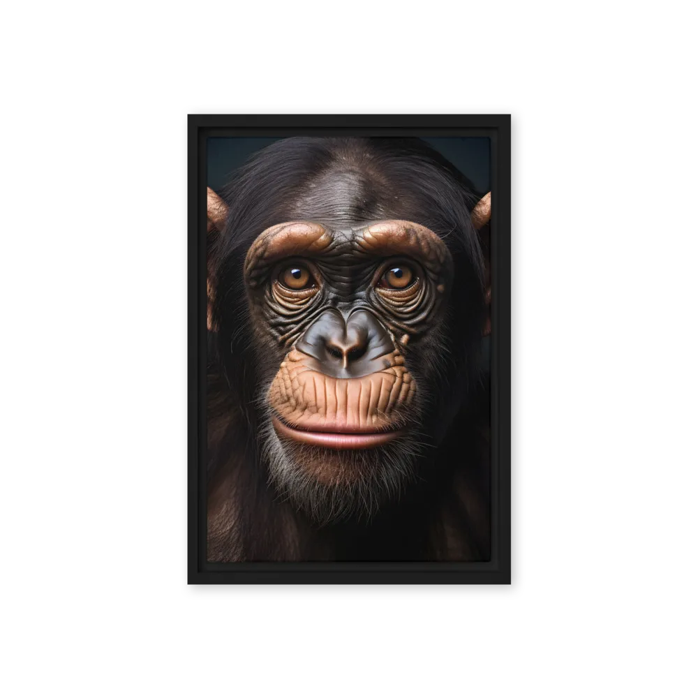 Whispers of Curiosity | Canvas with Black Frame | 12″×18″