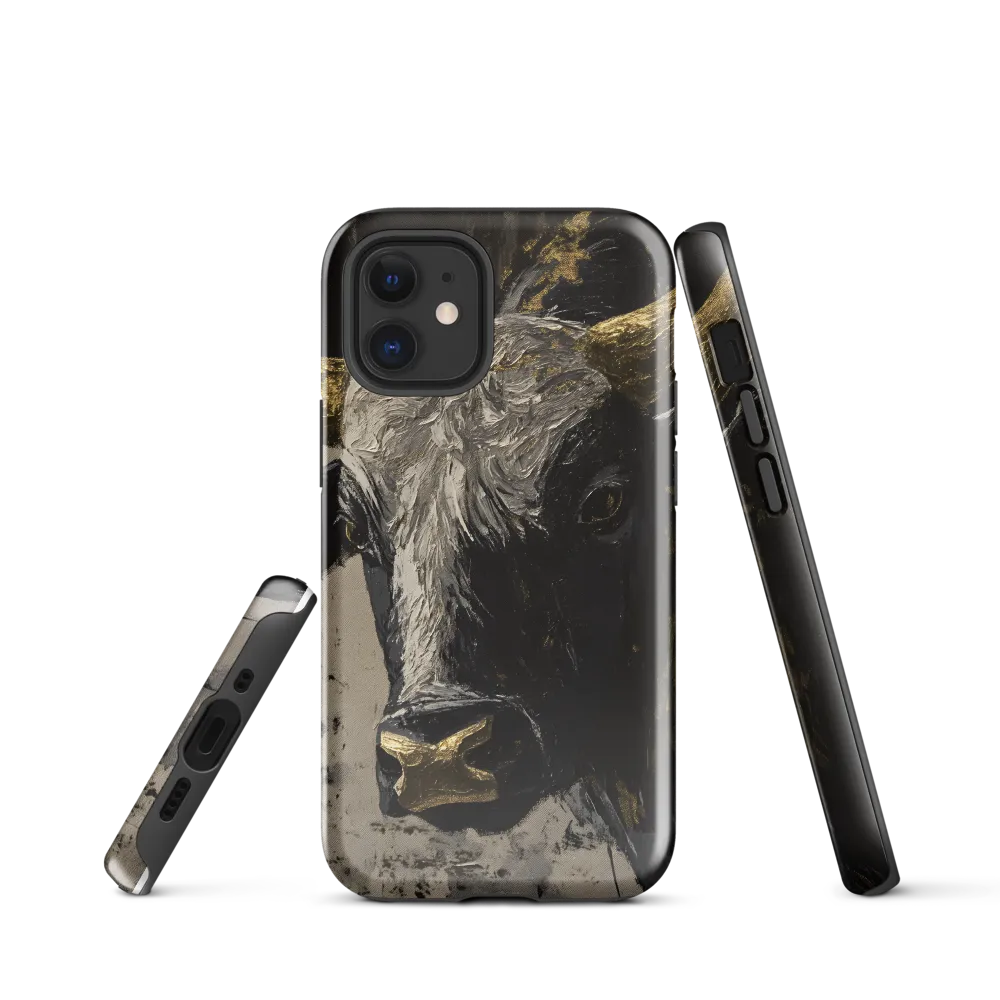 Majestic Bull: The Power in Black and Gold