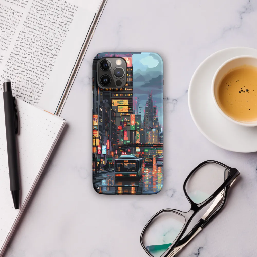 Neon Dreams: A Pixelated Urban Night