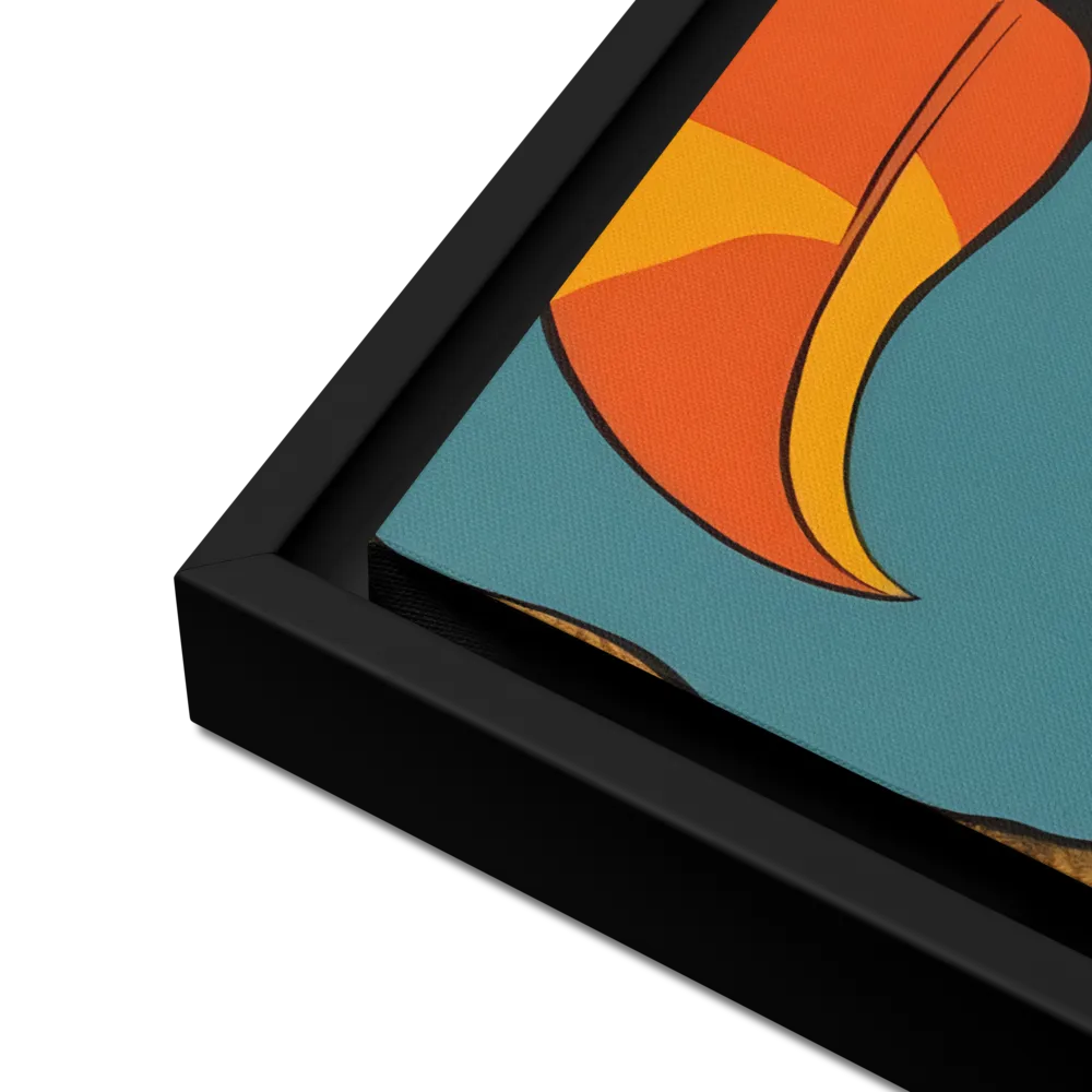 Tropical Majesty: The Toucan at Rest | Canvas with Black Frame | 16″×20″