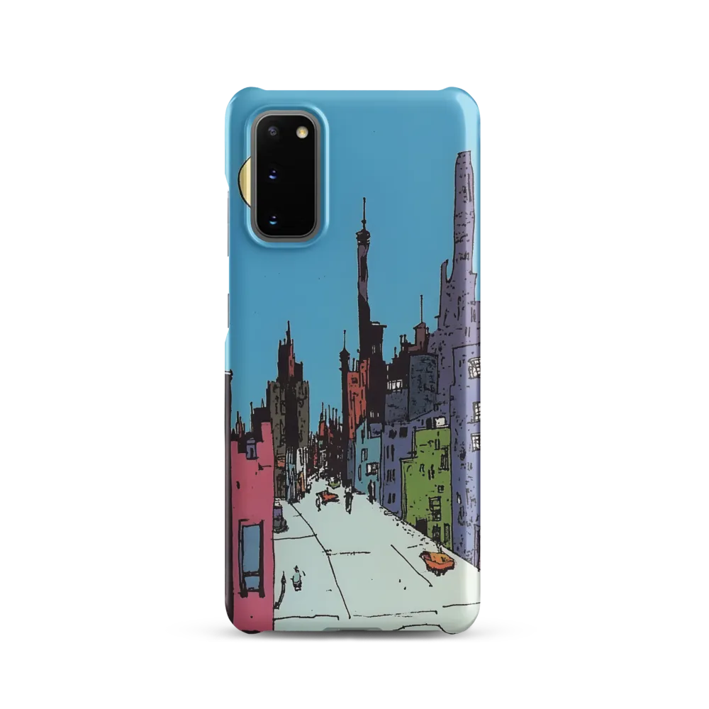 Vibrant Cityscape under the Moon