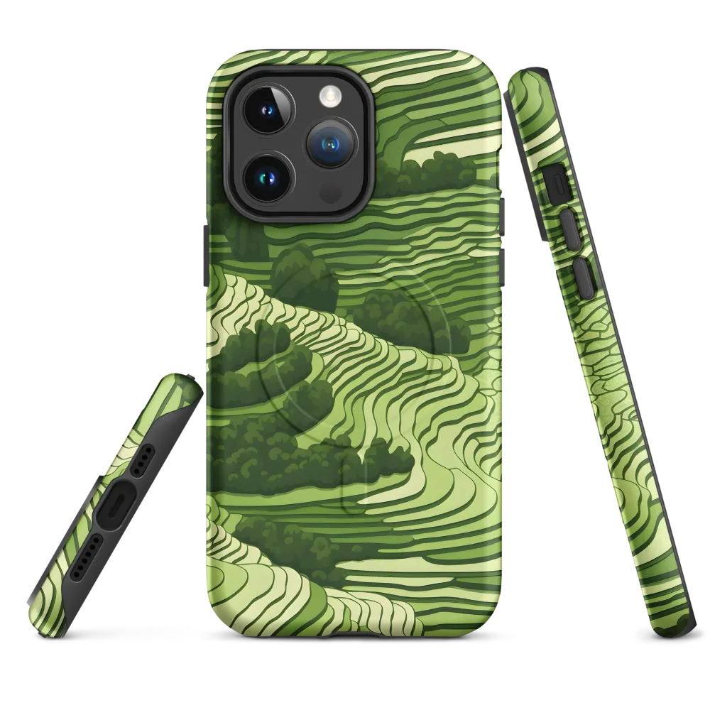 Waves of Green: An Abstract Landscape