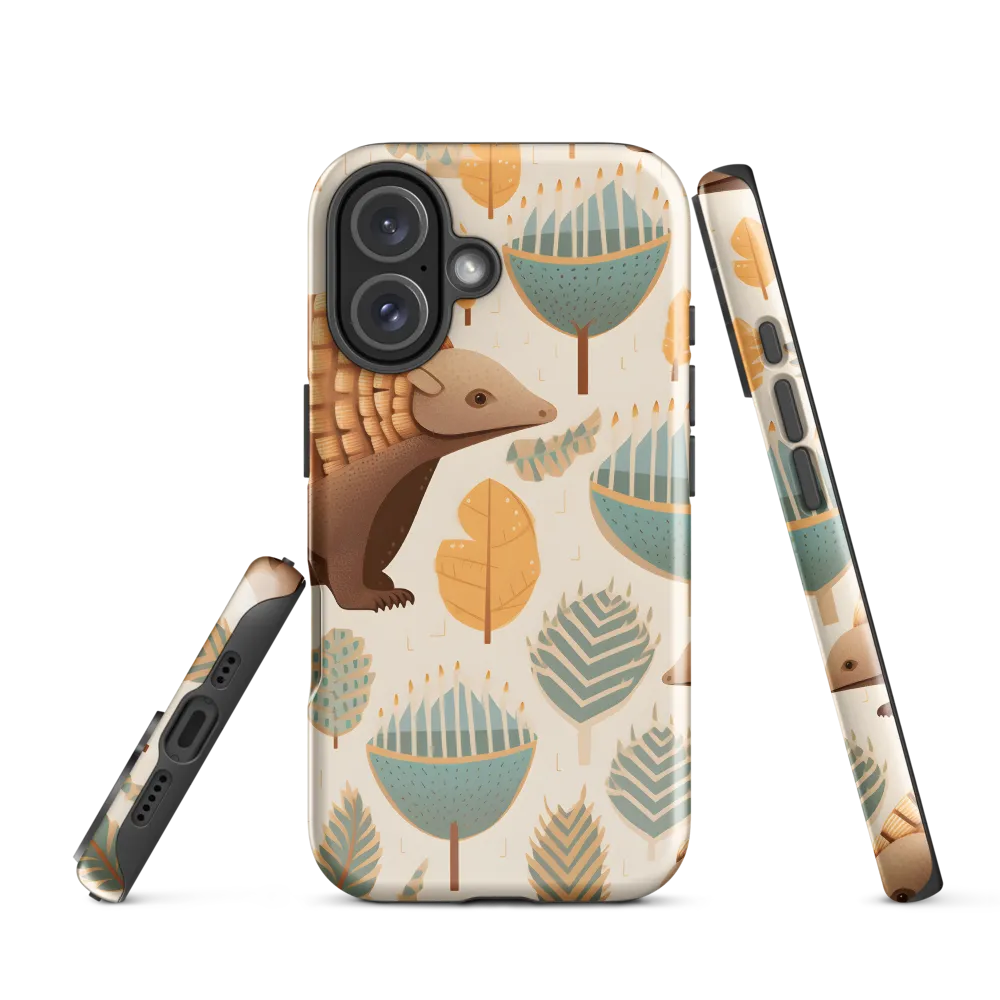 Pangolins in a Whimsical Habitat
