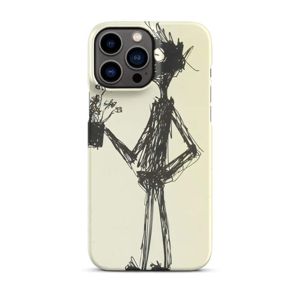 Whimsical Figure with Flowers
