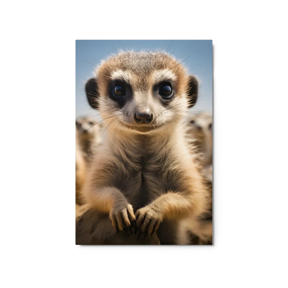 Curious Stance: The Meerkat's Gaze | Metal Print | 20″×30″