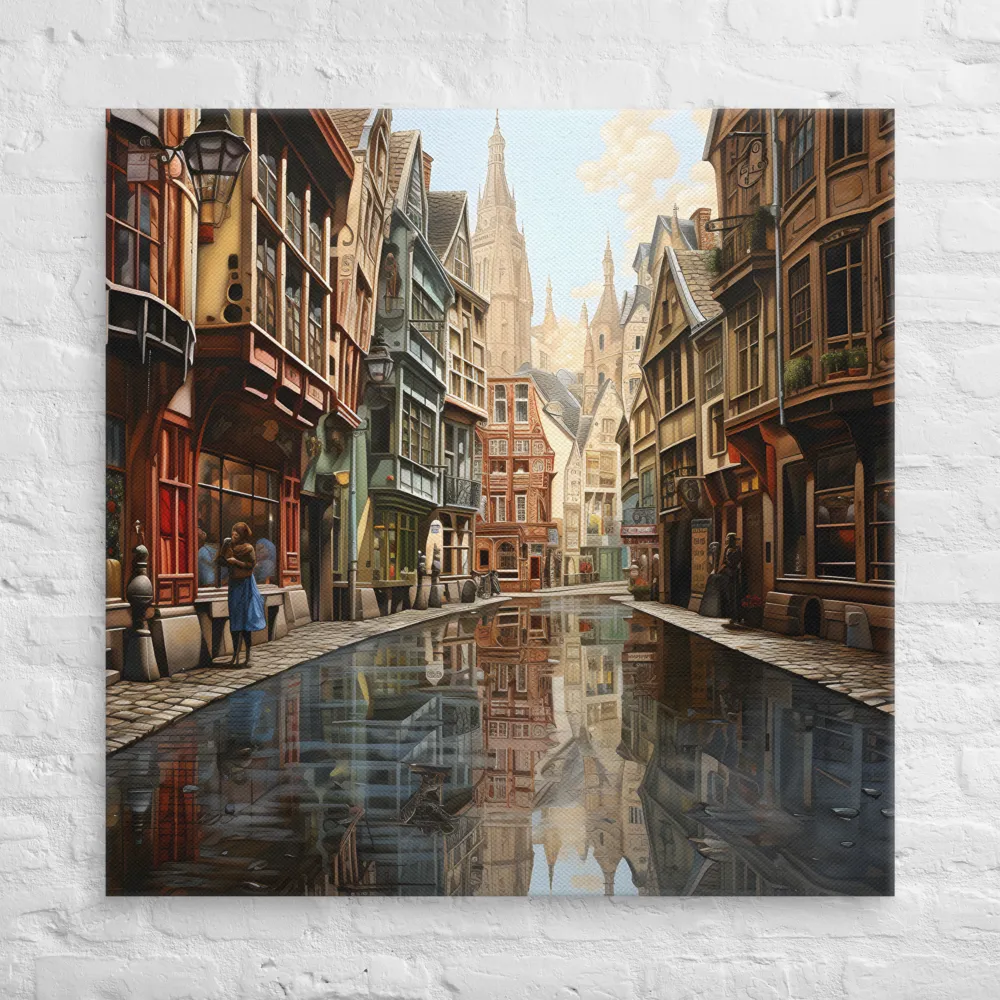 Reflections of a Timeless City | Canvas | 37″×37″