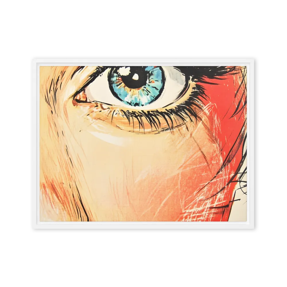 Gaze of Emotion | Canvas with White Frame | 18″×24″