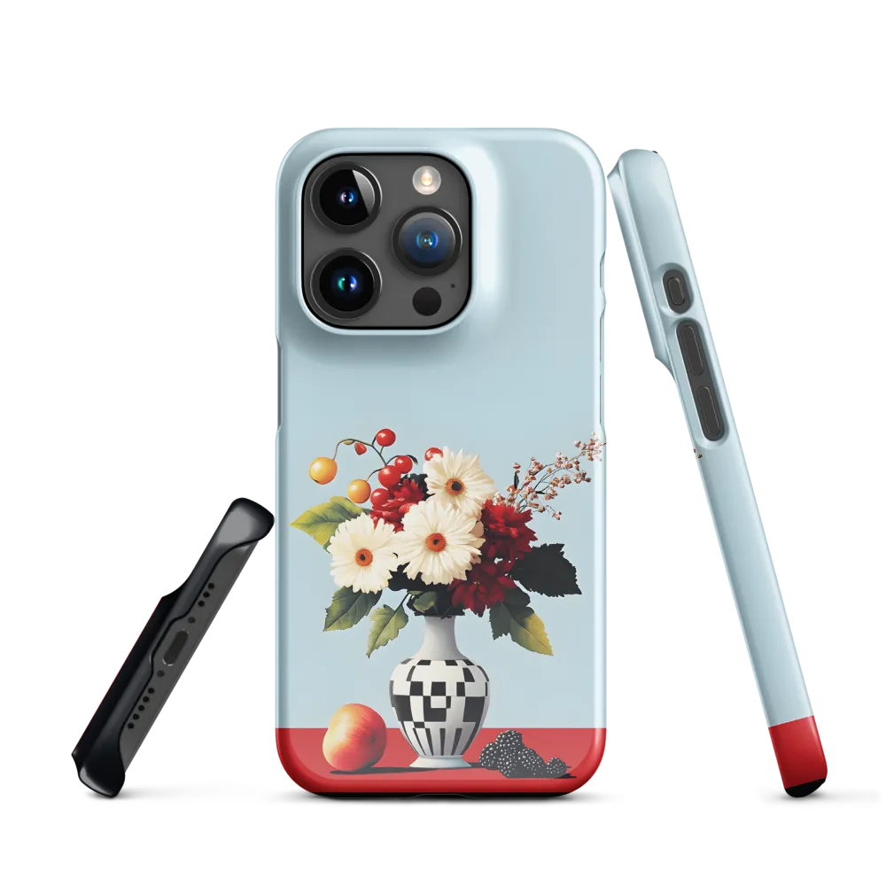 Floral Symphony: A Modern Still Life | Phone Case |  15 Pro | Snap Case | Glossy