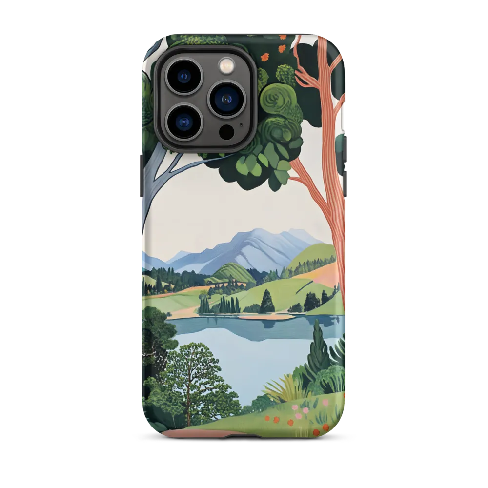 Verdant Frame: Lake Beyond the Trees