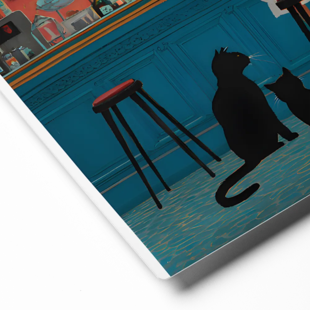 Afternoon at the Bar 
 Metal Print | 12″x 12″