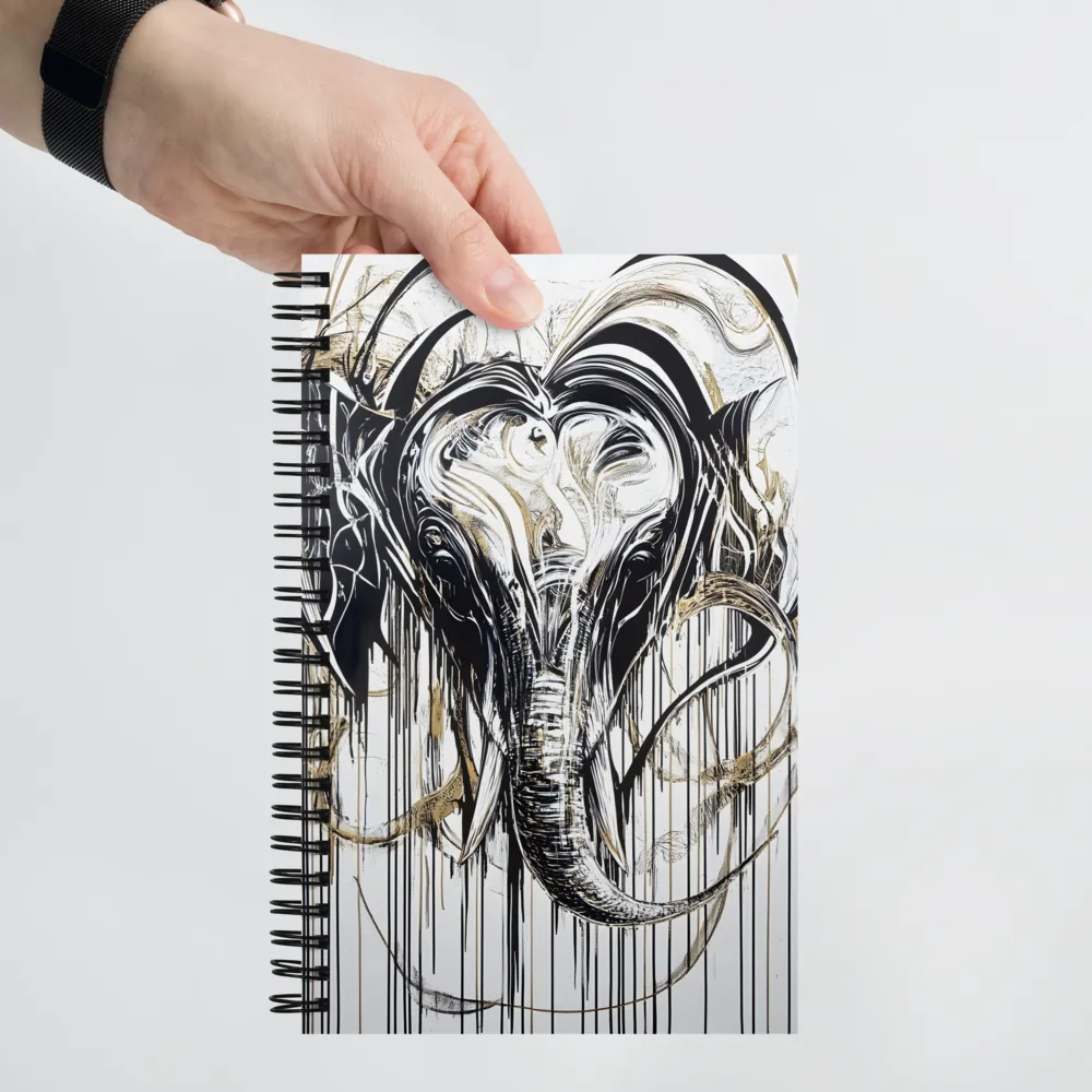 Majestic Elegance: The Heart of an Elephant | Spiral Notebook