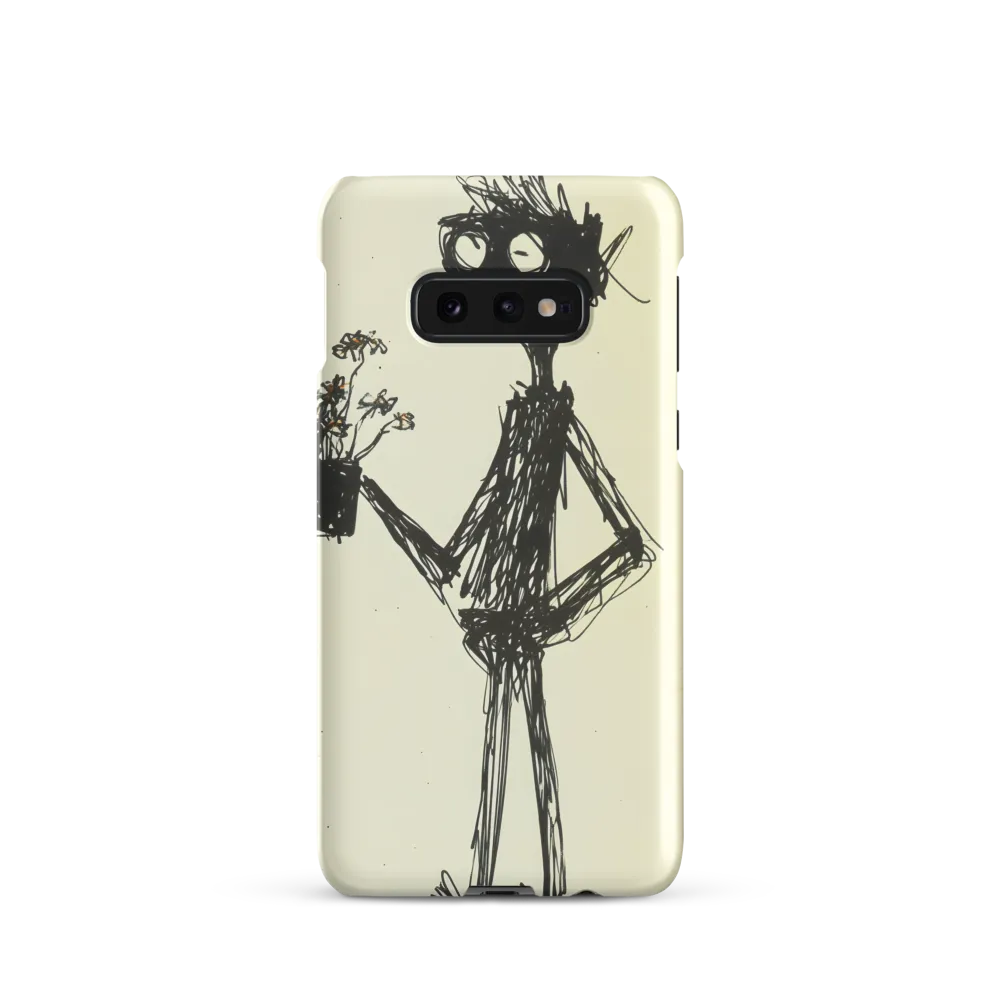 Whimsical Figure with Flowers