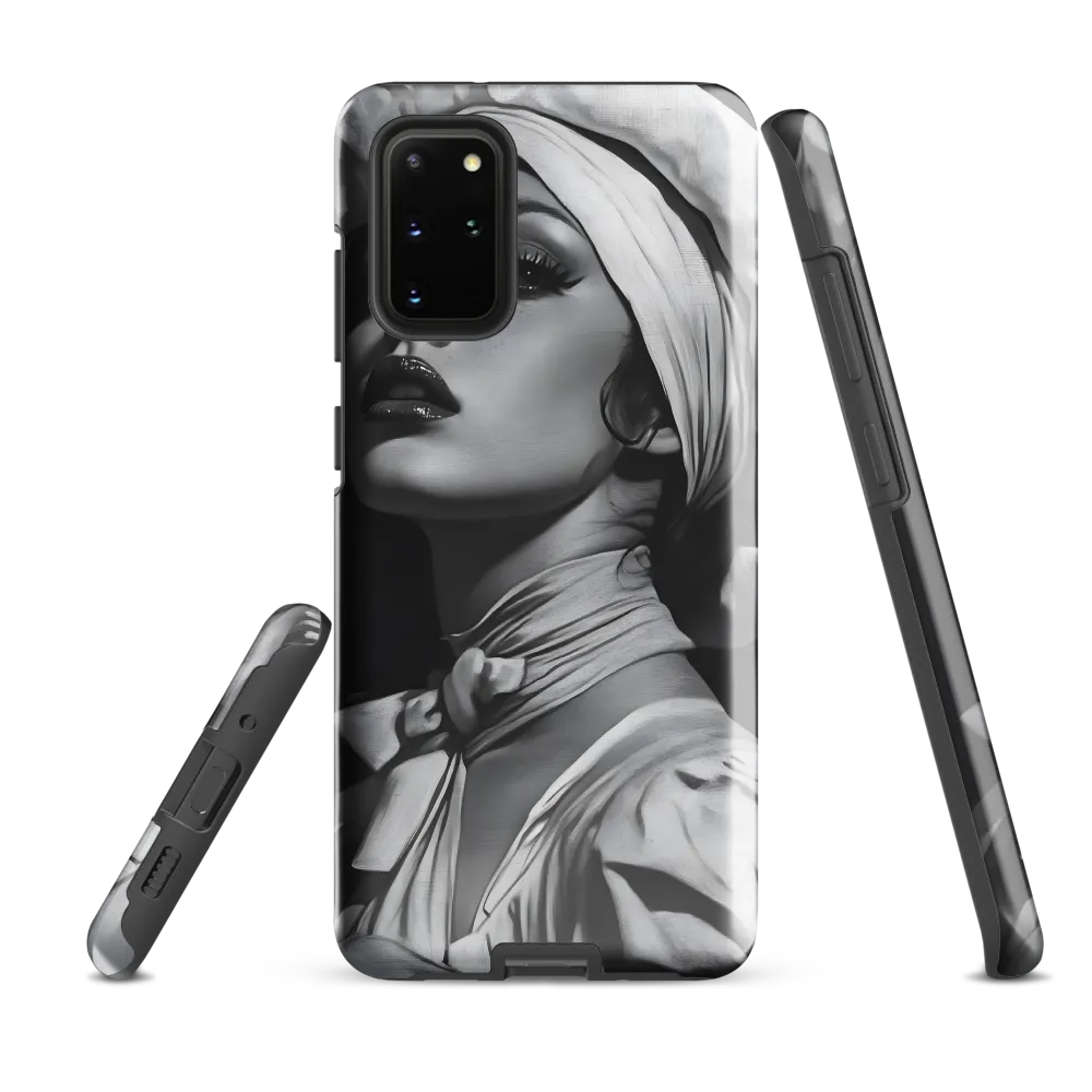 Timeless Elegance: A Charcoal Portrait of Grace