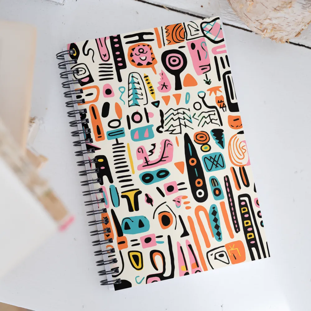 Kaleidoscope of Shapes | Spiral Notebook