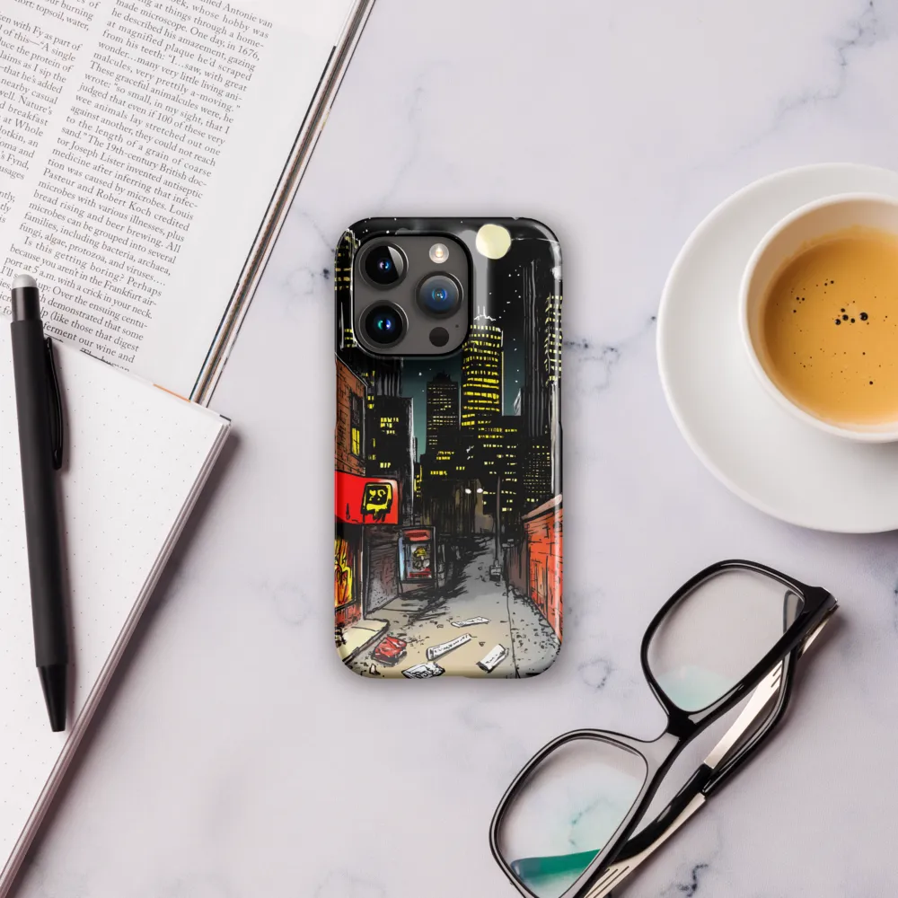 Nocturnal Cityscape: The Hidden Alley | Phone Case |  15 Pro | Snap Case | Glossy