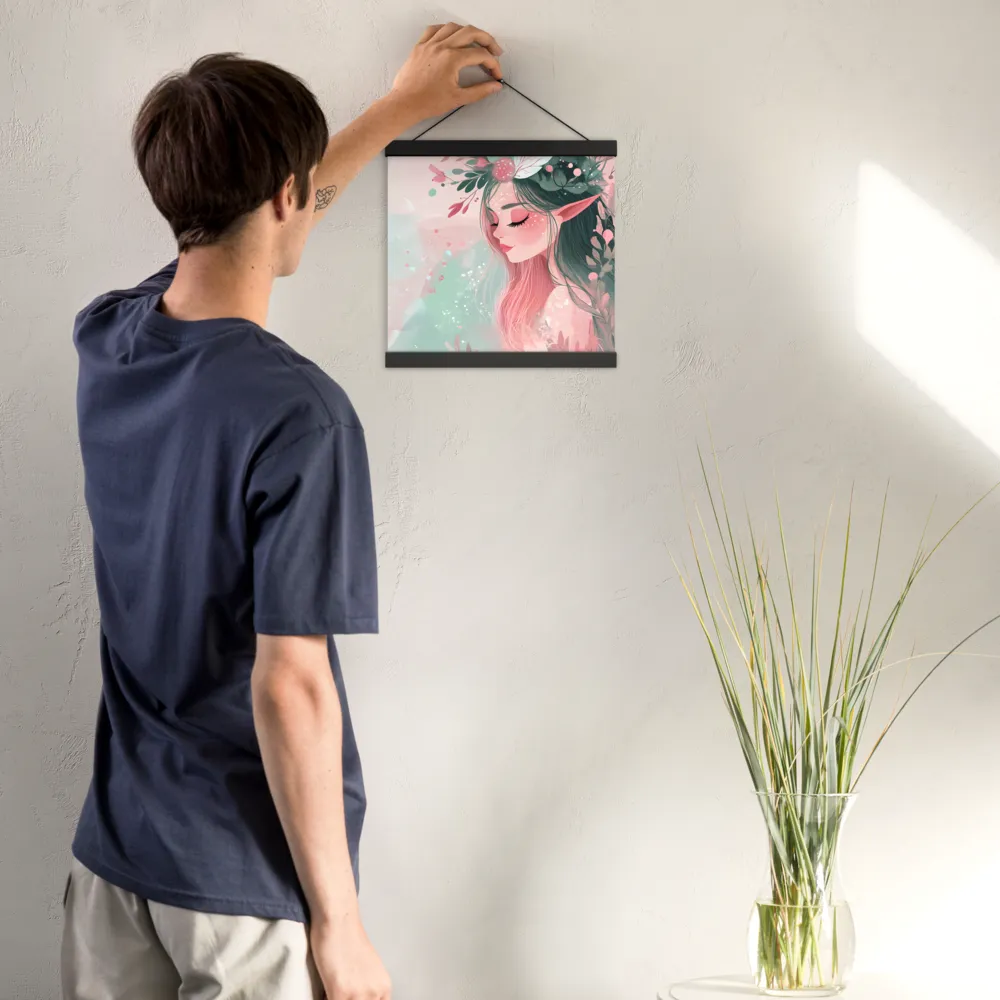 Whispers of Nature | Poster With Black Wood Hanger | 12″×12″