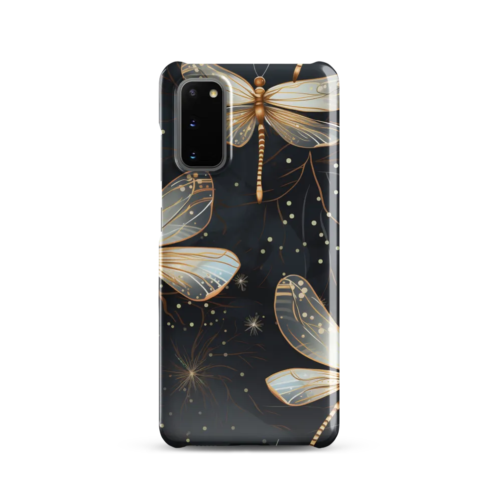 Ethereal Dance: Dragonflies in a Midnight Garden
