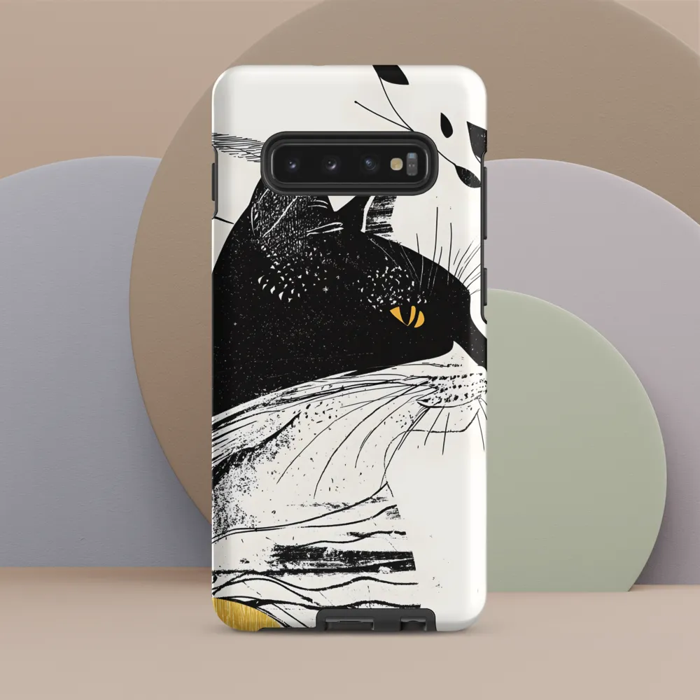 Whiskered Elegance: A Minimalist Cat Profile