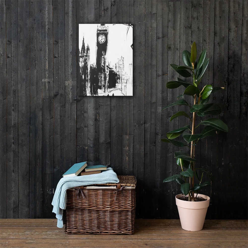 Clock Tower in Motion | Canvas | 18″×24″