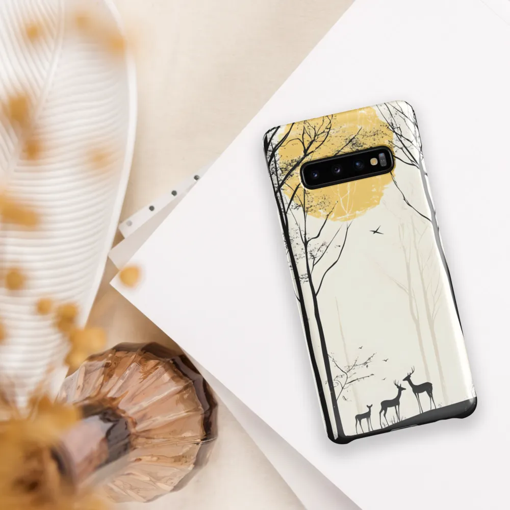 Silhouetted Serenity | Phone Case |  S10 Plus | Snap Case | Glossy