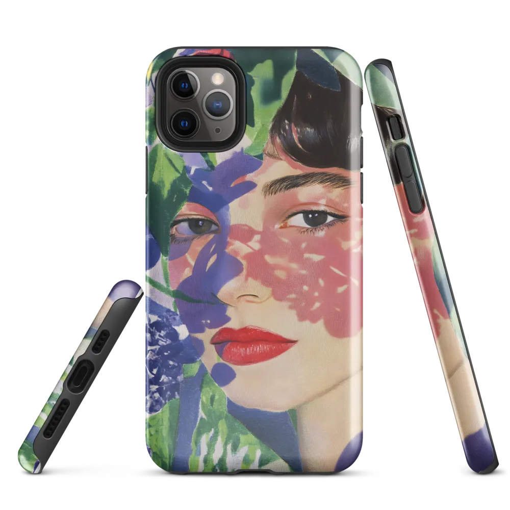 Whispers of Nature: A Floral Portrait | Phone Case |  11 Pro Max | Tough Case | Glossy