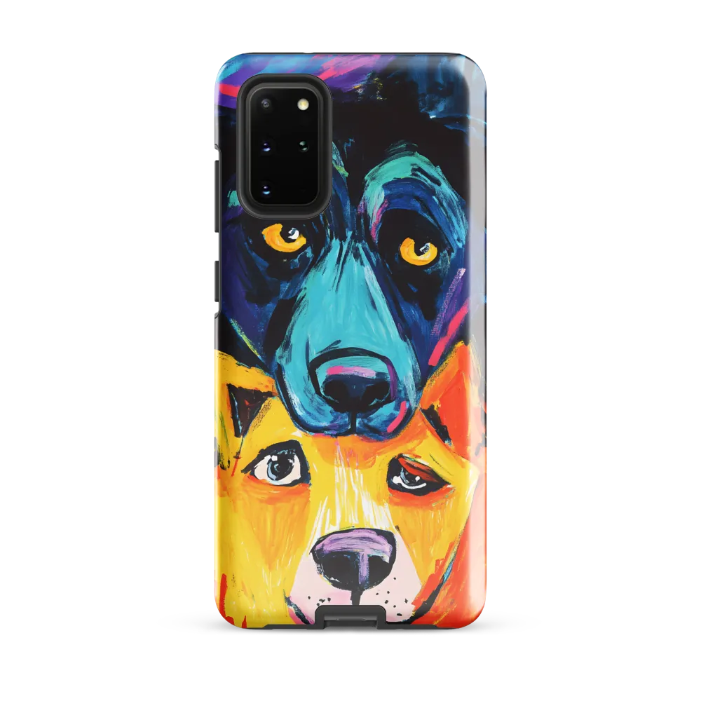 Vibrant Companions: An Expression of Canine Spirit | Phone Case |  S20 Plus | Tough Case | Glossy