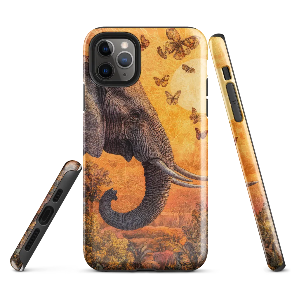 Whispers of the Wild: The Serene Elephant | Phone Case |  11 Pro Max | Tough Case | Glossy