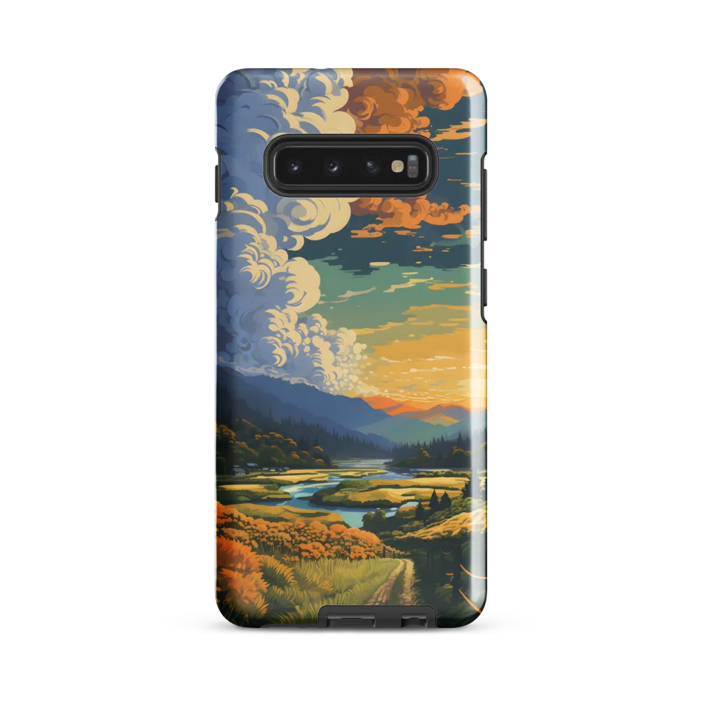 Tranquil Valley at Dusk | Phone Case |  S10 Plus | Tough Case | Glossy