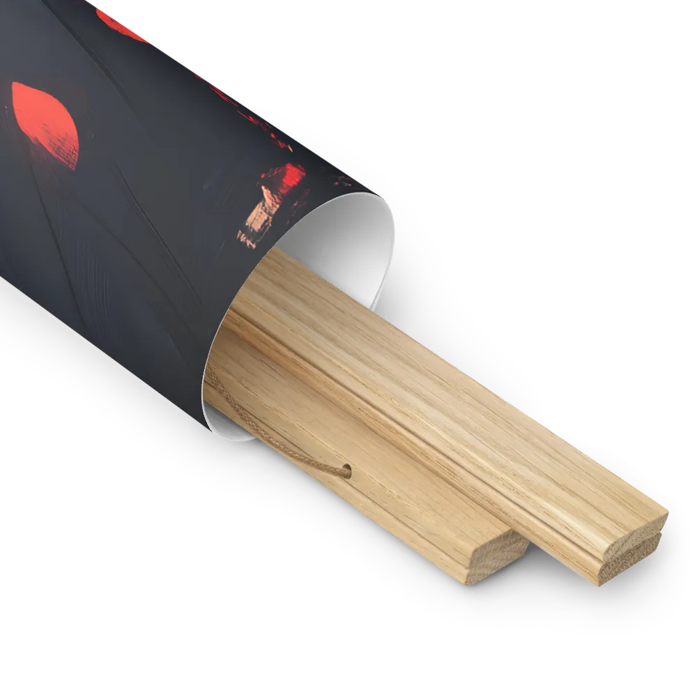 Whispers of Melancholy | Poster With Oak Wood Hanger | 18″×18″