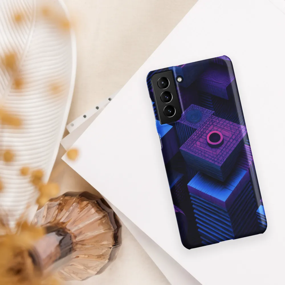 Geometric Dreams in Blue and Purple