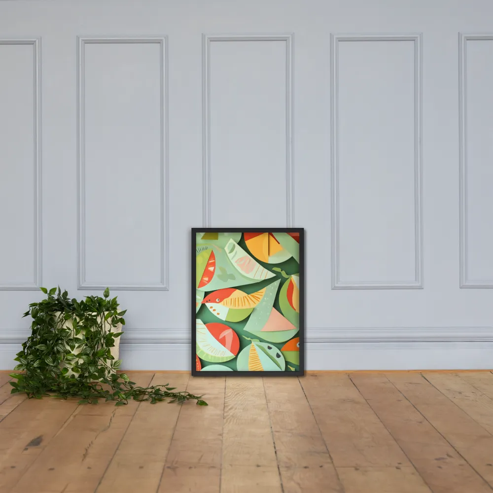 Nature's Palette | Poster with Black Frame | 18″×24″